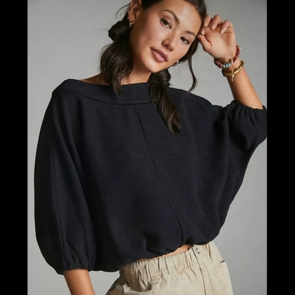 Anthropologie Tops - Anthropologie | Samia Boat Neck Batwing Top